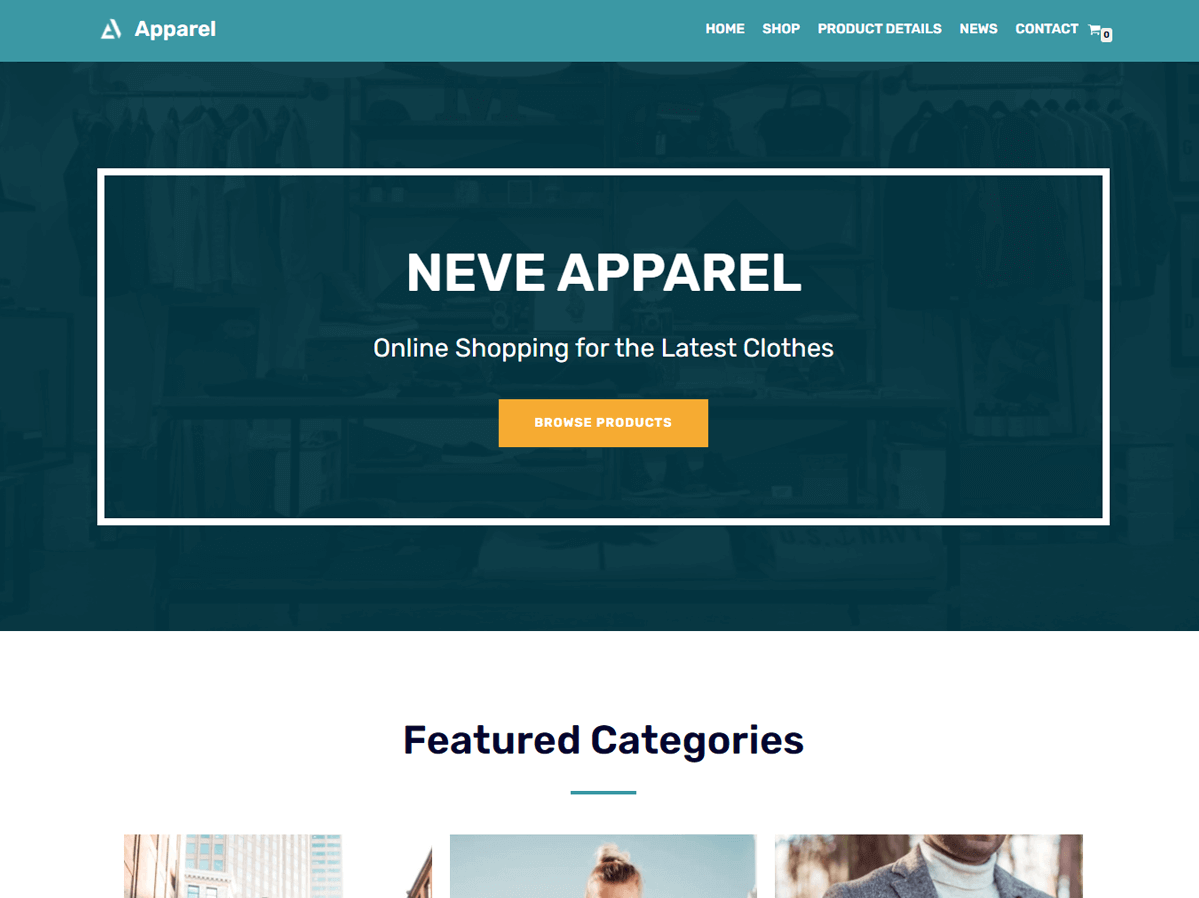 Neve free multipurpose WordPress theme