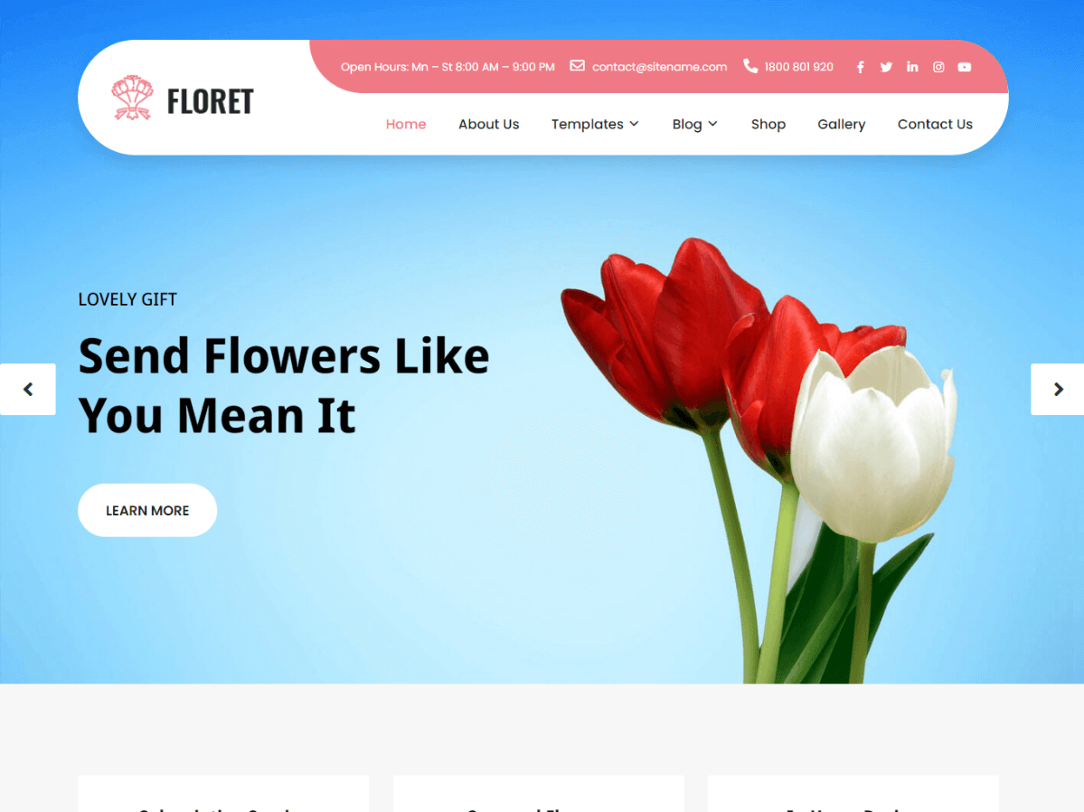 Floret Lite free multipurpose WordPress theme