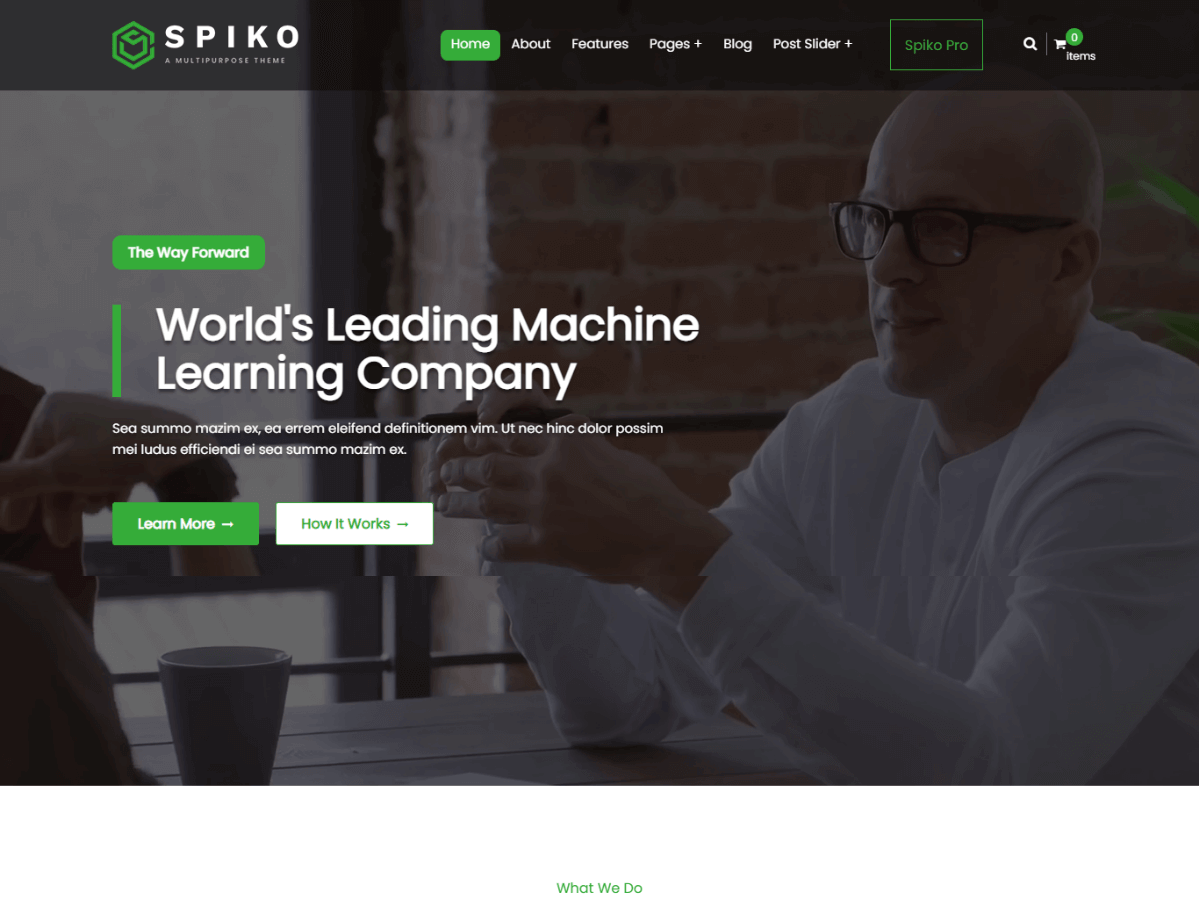 Spiko free multipurpose WordPress theme